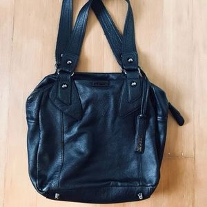 Black leather Joe’s Jeans purse